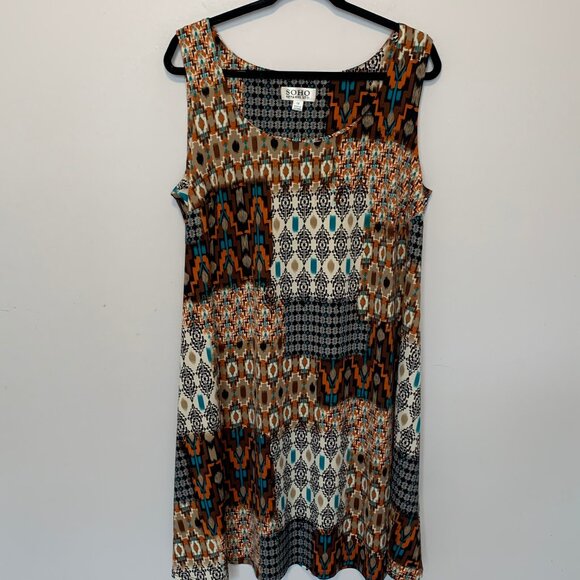 Soho Apparel Dresses & Skirts - SOHO SCOOPED NECK SLEEVELESS DRESS SIZE 1X